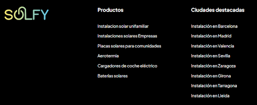 marketing energía solar solfy páginas geolocalizadas